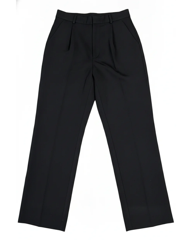 Abercrombie & Fitch Black Tailored Straight Leg Trousers