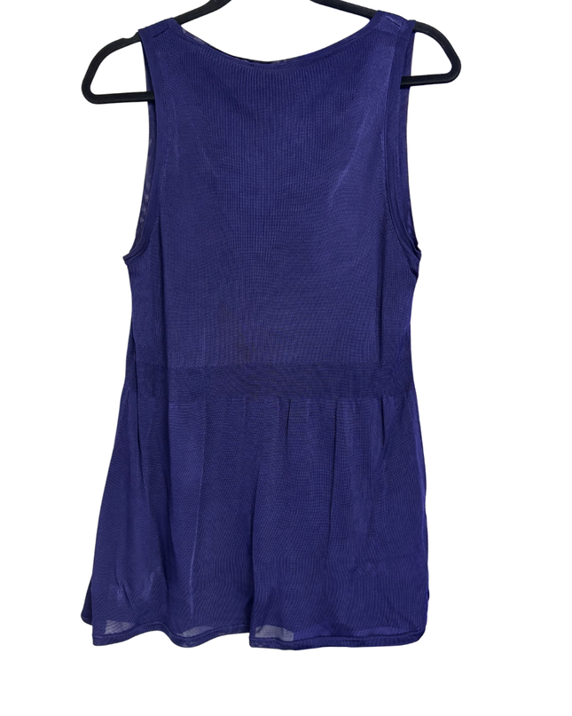 Burberry London Purple Sleeveless Knit Tunic Top