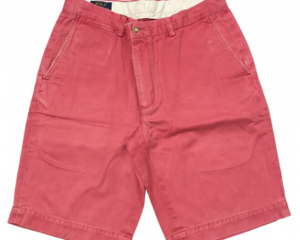 Polo Ralph Lauren Red Classic Fit Cotton Chino Shorts