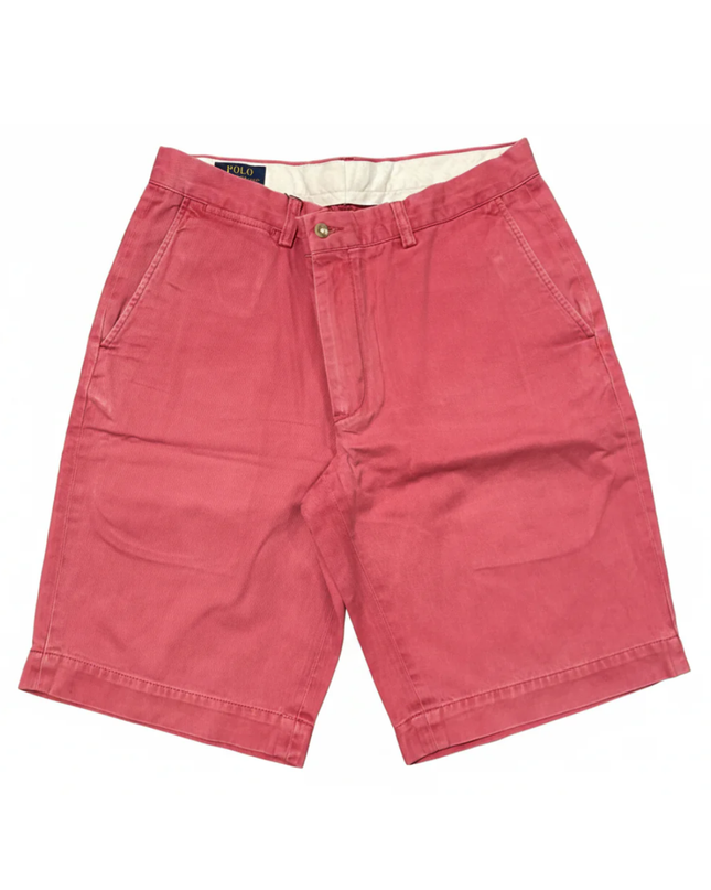 Polo Ralph Lauren Red Classic Fit Cotton Chino Shorts