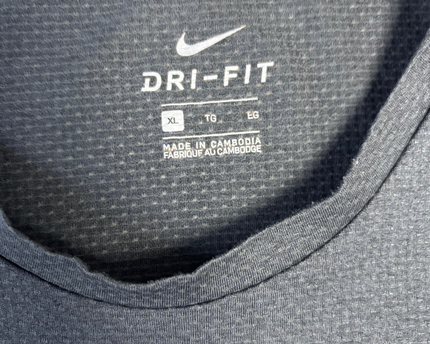 Nike Dark Grey Dri-Fit Performance Running T-Shirt