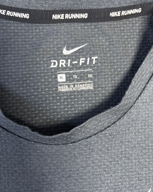 Nike Dark Grey Dri-Fit Performance Running T-Shirt