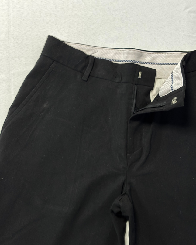 Chaps Men's Classic Black Straight Leg Dress Pants