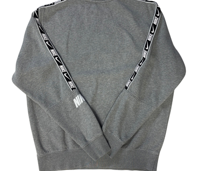 Nike Grey Tape Sleeve Crewneck Sweatshirt