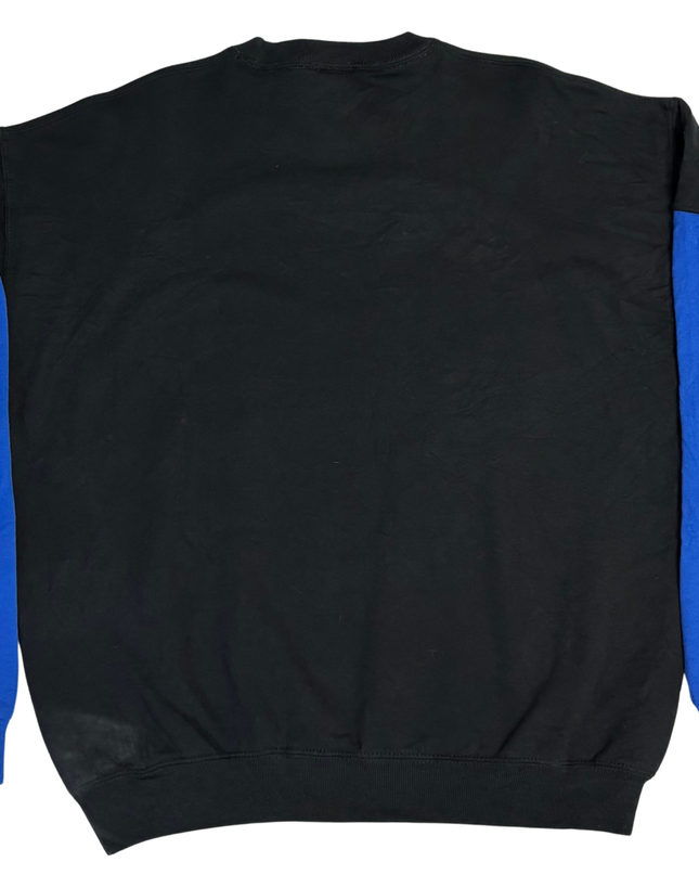 Stussy Black and Blue Two-Tone Logo Sweatshirt