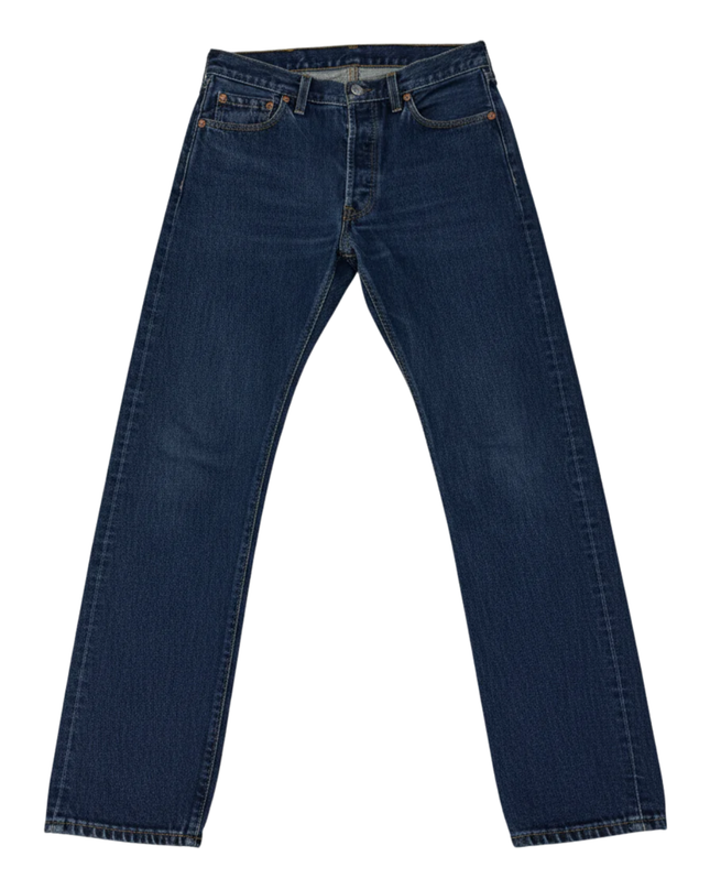 Levi's 501 Straight Leg Dark Blue Vintage Jeans