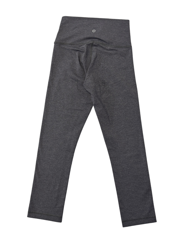 Lululemon Dark Grey High-Rise Cropped Leggings