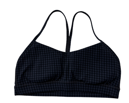 Lululemon Black and Blue Houndstooth Sports Bra