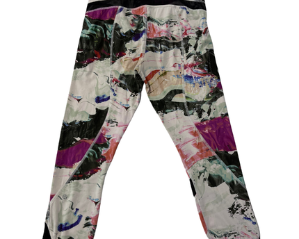Lululemon Multicolor Abstract Print Mesh Panel Leggings