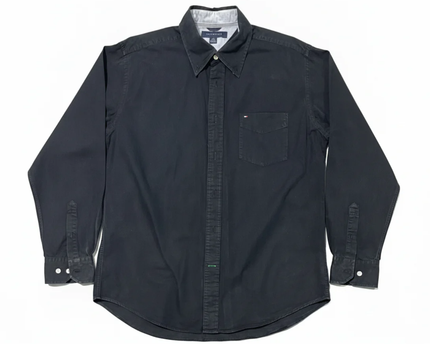 Tommy Hilfiger Black Long Sleeve Button-Down Shirt