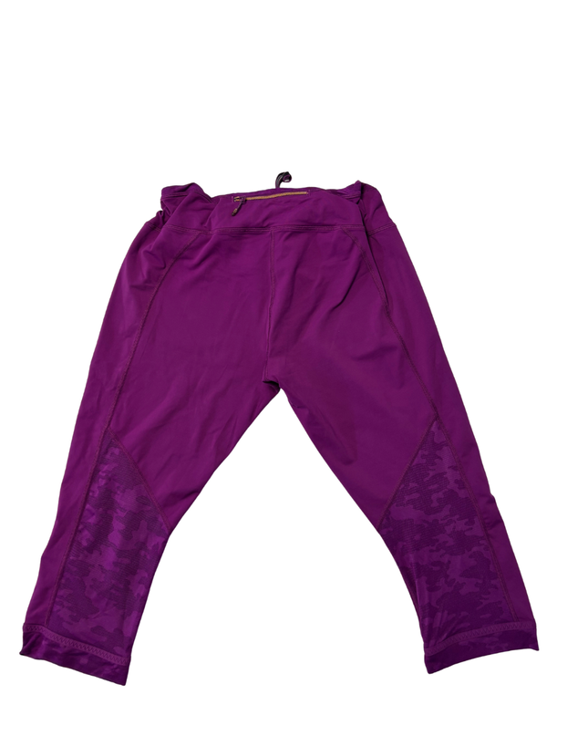 Lululemon Purple Mid-Rise High-Performance Cropped Athletic Leggings