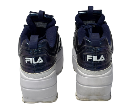 Fila Navy Blue Iridescent Disruptor Chunky Sneakers