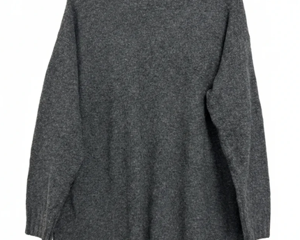 H&M Dark Grey Mock Neck Oversized Knit Sweater