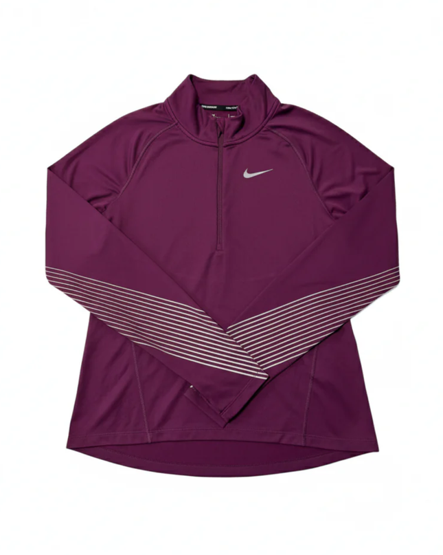Nike Purple Half-Zip Dri-FIT Running Sports Upper