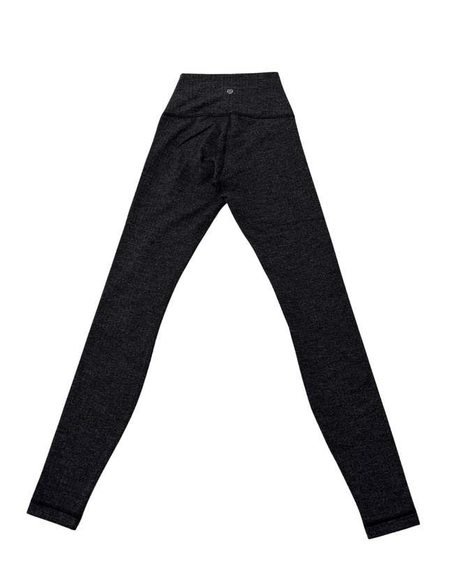 Lululemon Dark Grey High-Rise Textured Leggings