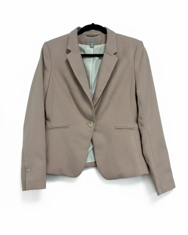 H&M Dusty Pink Tailored Single-Button Blazer