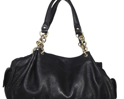 Juicy Couture Black Leather Chain Handle Shoulder Bag