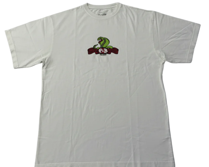 Pull&Bear White Graphic Cobra Logo T-Shirt