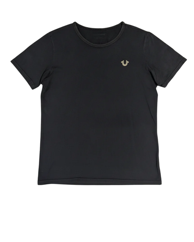 True Religion Black Graphic World Tour T-Shirt