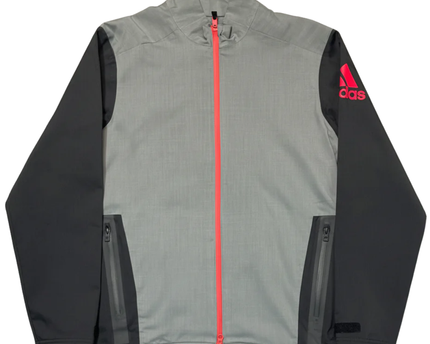 Adidas Grey Climaproof Golf Full-Zip Sports Jacket