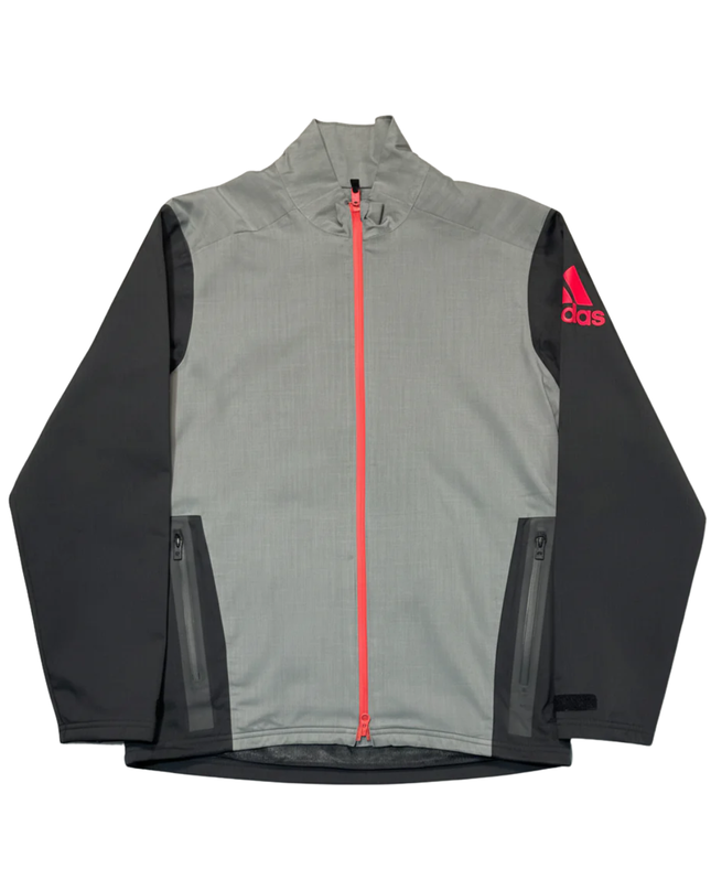Adidas Grey Climaproof Golf Full-Zip Sports Jacket