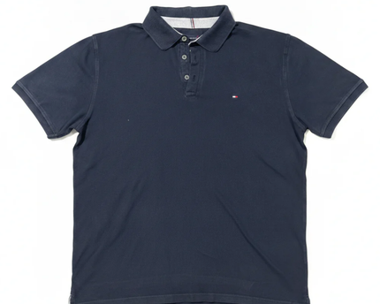 Tommy Hilfiger Navy Blue Slim Fit Stretch Polo Shirt