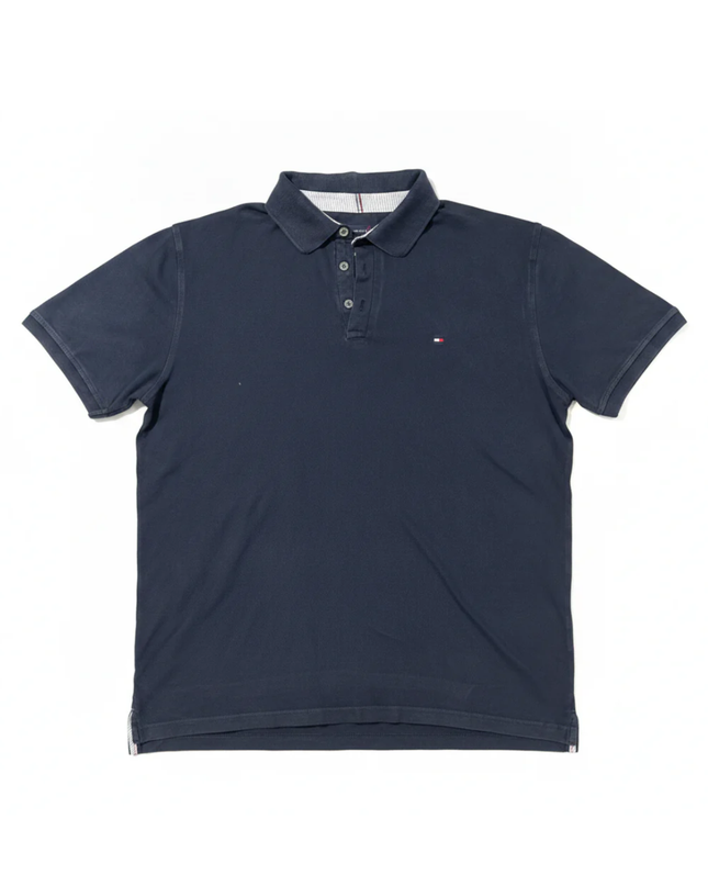 Tommy Hilfiger Navy Blue Slim Fit Stretch Polo Shirt