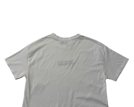 FB Sister White Mentally I Am On Another Planet Graphic Cropped Tee