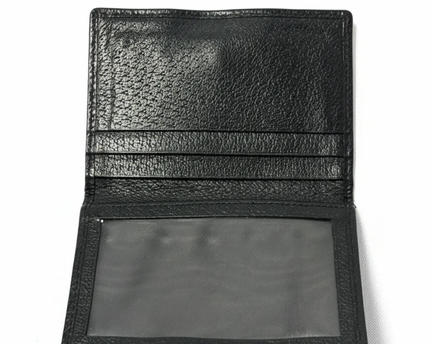 Gucci Black GG Monogram Canvas Ribbon Detail Card Holder