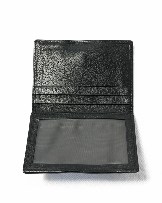 Gucci Black GG Monogram Canvas Ribbon Detail Card Holder