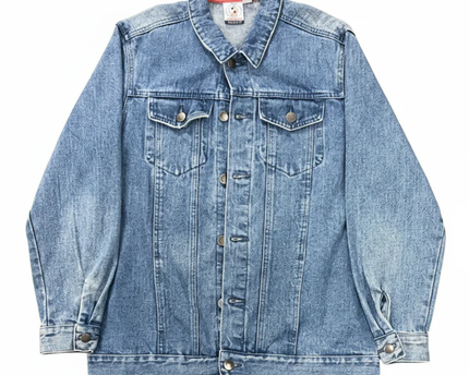 Forever 21 Blue Mickey Mouse Graphic Denim Jacket