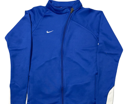Nike Blue Unisex Athletic Zip-Up Performance Sports Jacket