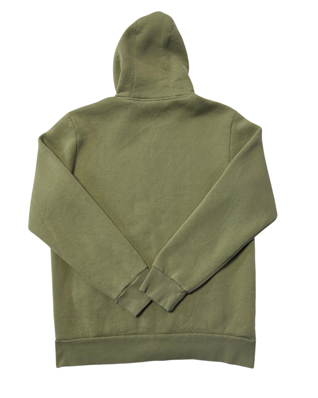 Nike Olive Green Full-Zip Fleece Hoodie