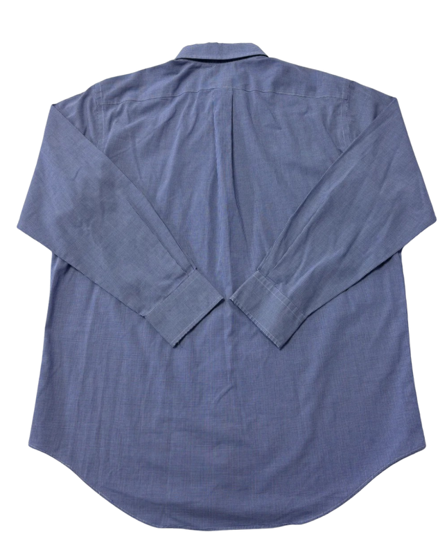 Ralph Lauren Blue Micro-Check Non-Iron Dress Shirt