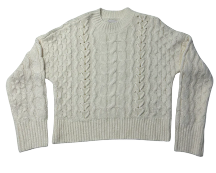 Abercrombie & Fitch Cream Chunky Cable Knit Sweater