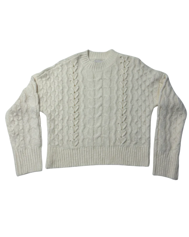 Abercrombie & Fitch Cream Chunky Cable Knit Sweater