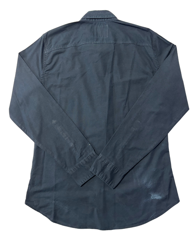 Hollister Navy Blue Muscle Fit Epic Flex Stretch Shirt