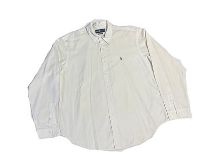 Ralph Lauren White Polo Player Classic Fit Shirt