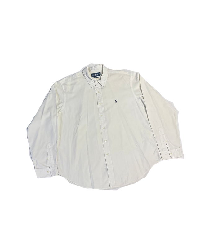 Ralph Lauren White Polo Player Classic Fit Shirt