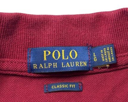 Polo Ralph Lauren Maroon Classic Fit Crest Polo Shirt