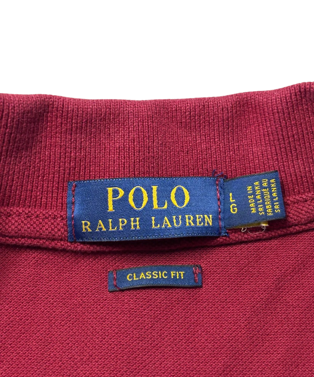 Polo Ralph Lauren Maroon Classic Fit Crest Polo Shirt