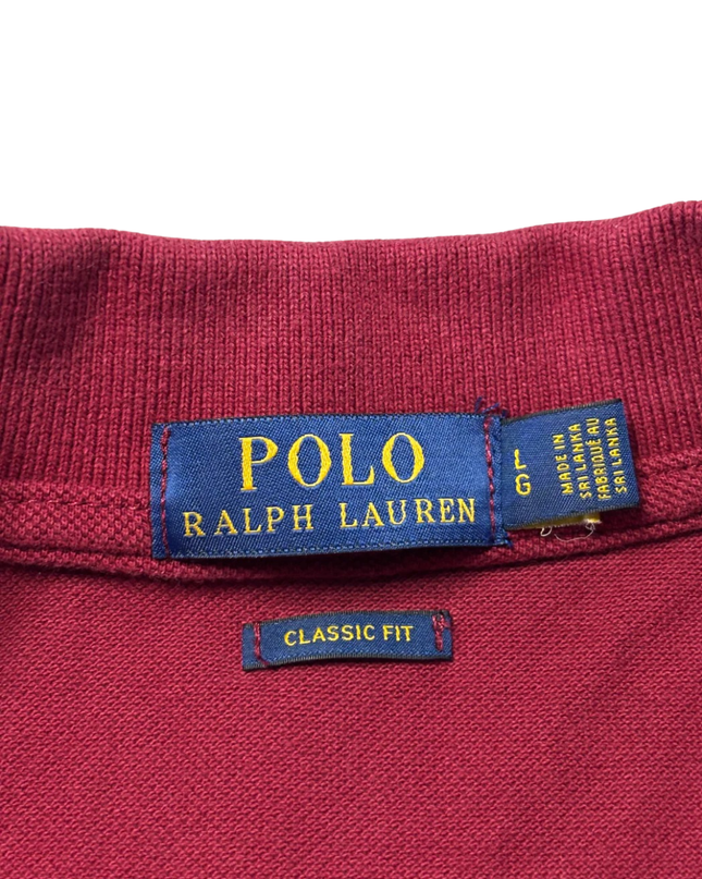 Polo Ralph Lauren Maroon Classic Fit Crest Polo Shirt