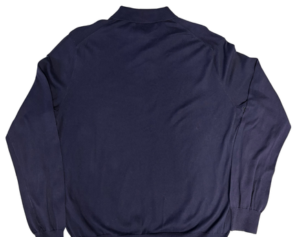 Polo Ralph Lauren Navy Blue Long Sleeve Knit Polo Shirt