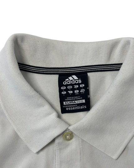 Adidas Clima365 Essentials White Performance Polo Shirt - L