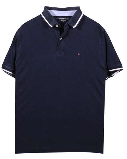 Tommy Hilfiger Classic Navy Blue Piqué Polo Shirt
