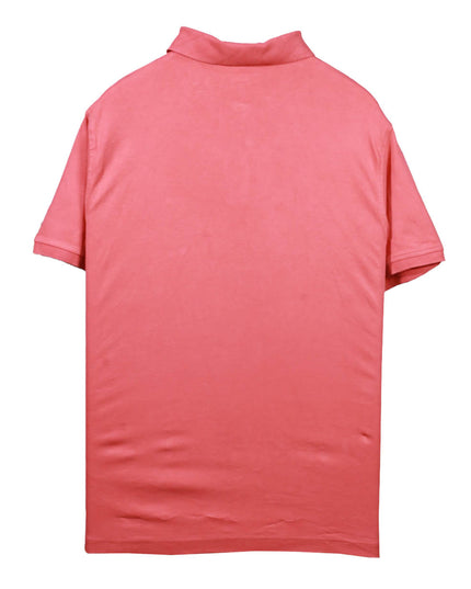 Tommy Hilfiger Slim Fit Solid Pink Cotton Polo Shirt