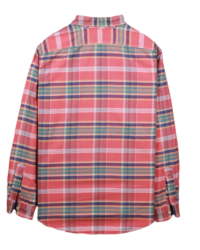 Ralph Lauren Vintage Plaid Tab Collar Button Down Shirt