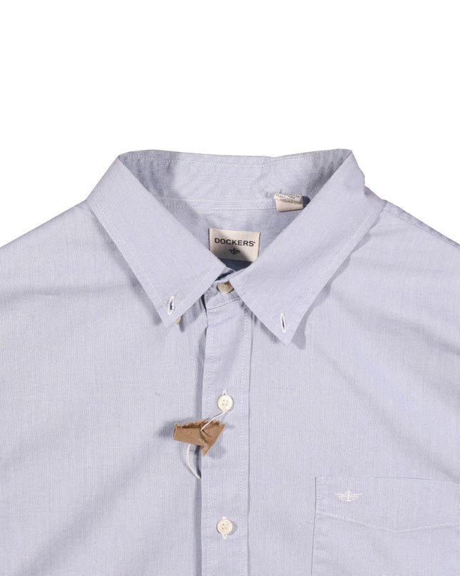 Dockers Light Blue Short Sleeve Button-Down Shirt