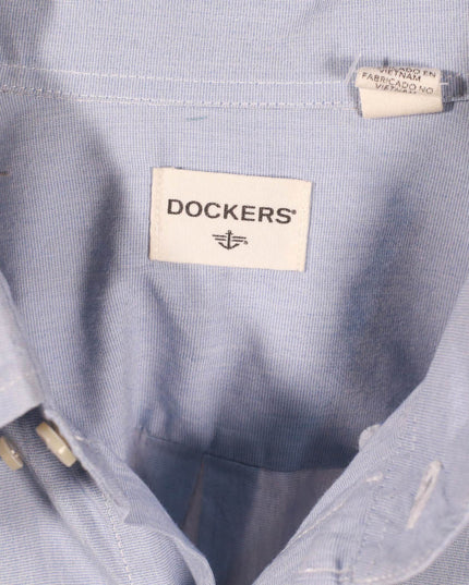 Dockers Light Blue Short Sleeve Button-Down Shirt