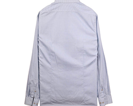 Calvin Klein Extreme Slim Fit Light Blue Micro-Print Dress Shirt